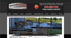 Desktop Screenshot of blackwaterconcrete.com